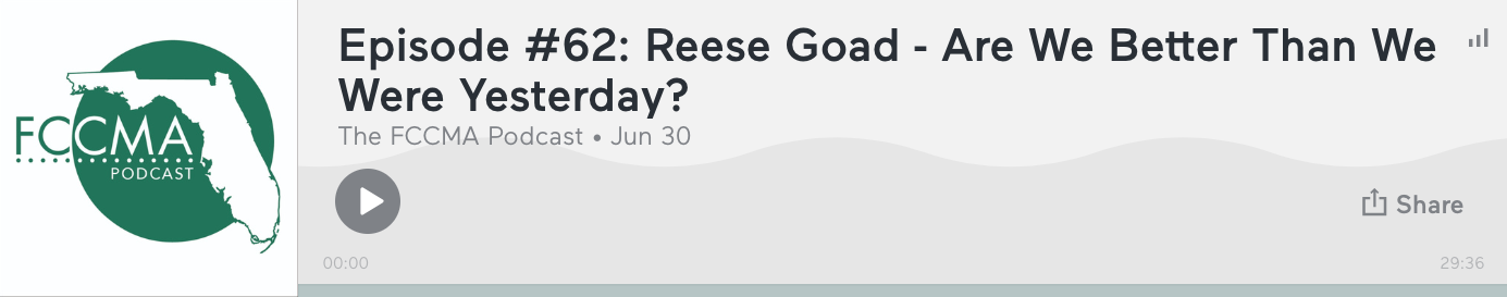 Episode #62: Reese Goad - Are We Better Than We Were Yesterday?