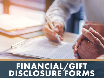 Financial/Gift Disclosure Forms