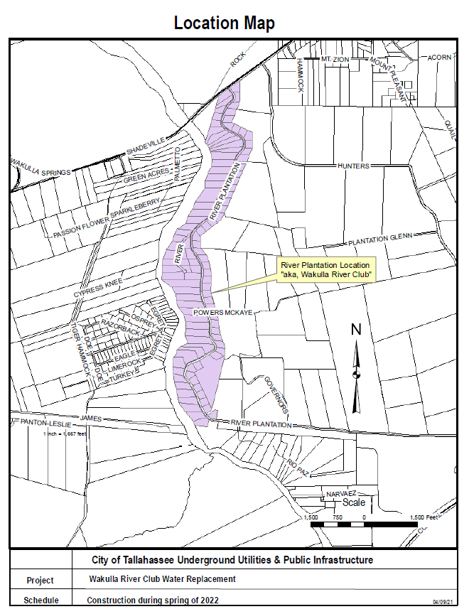 Map of the construction area.